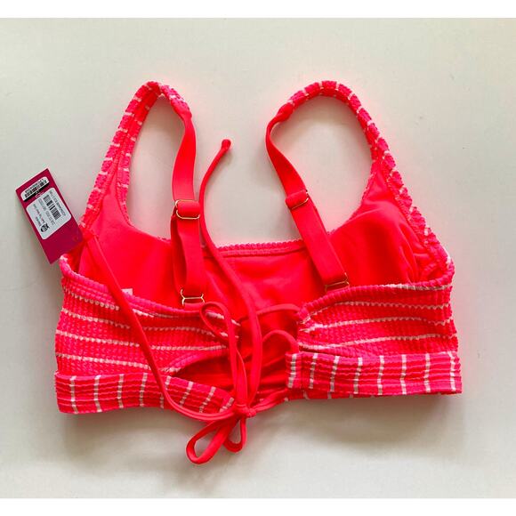Xhilaration Target Textured Bikini Top Pink Size Small NEW - Picture 6 of 7